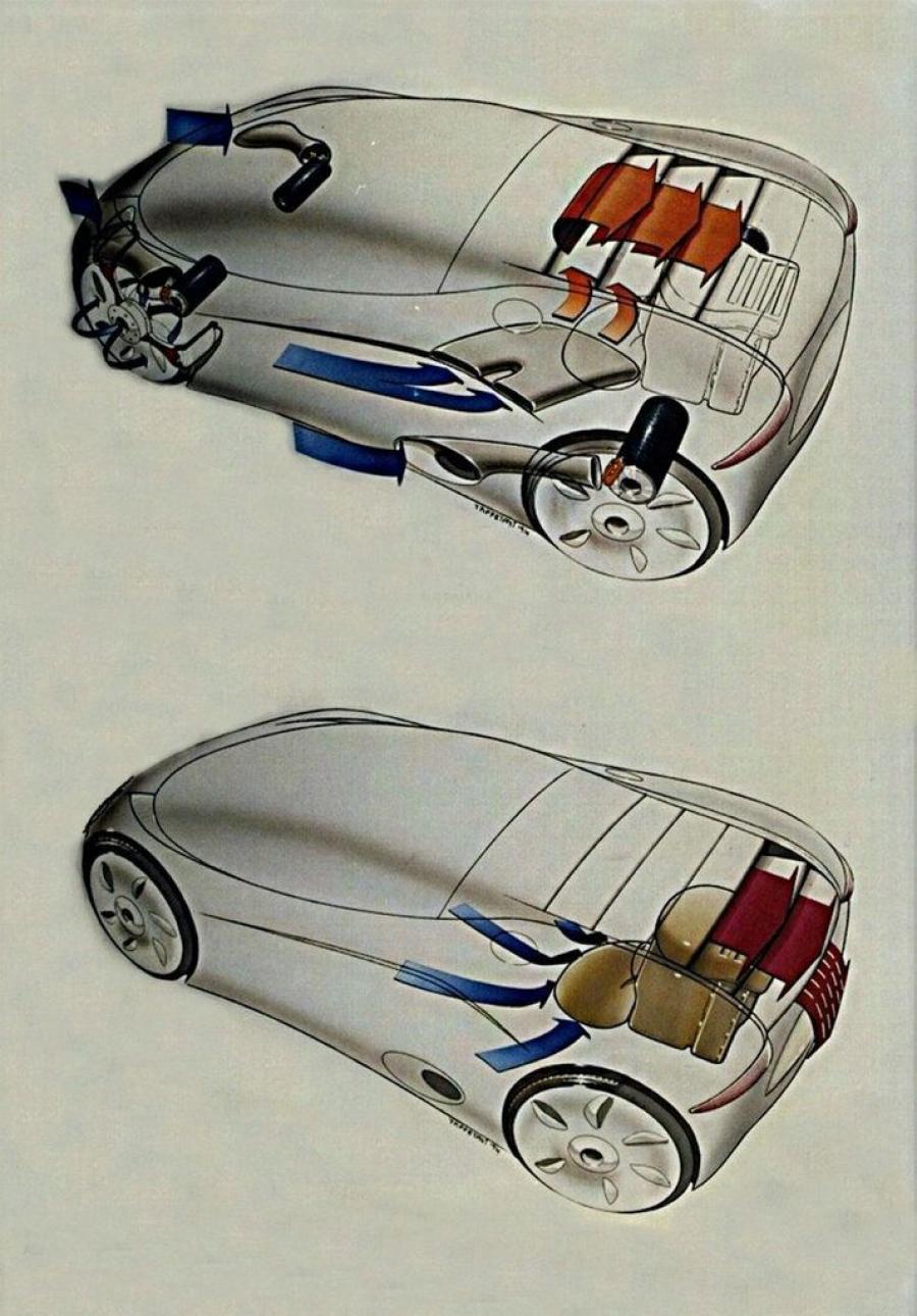 Эскиз Fioravanti Sensiva Concept 1994 года  (фото 2 из 16)